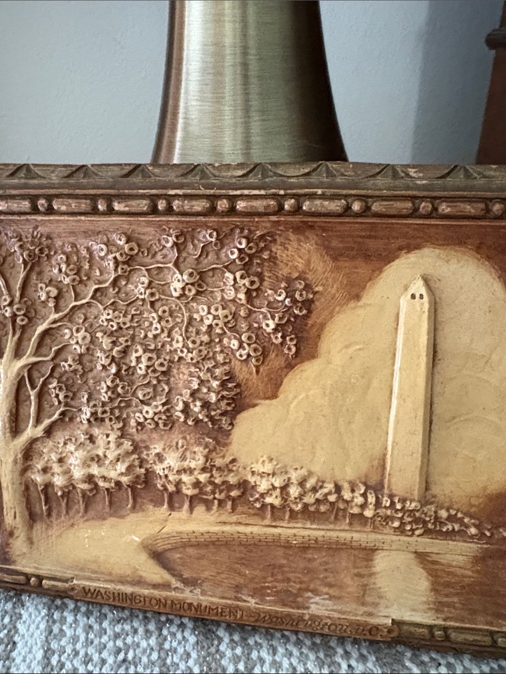 VTG Relief Carving of Washington Monument - Picture 2 of 4